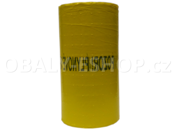 Výkopová PE fólie 30cmx250m Žlutá Plyn