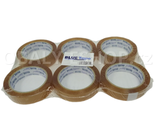 Lepicí páska LP3 25mmx66m Transp. Solvent 45µm Blue Tape