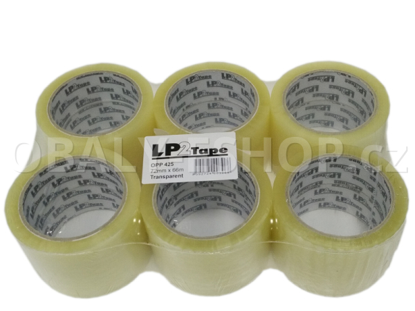 Lepicí páska LP2 72mmx66m Transp. Hotmelt 42 µm