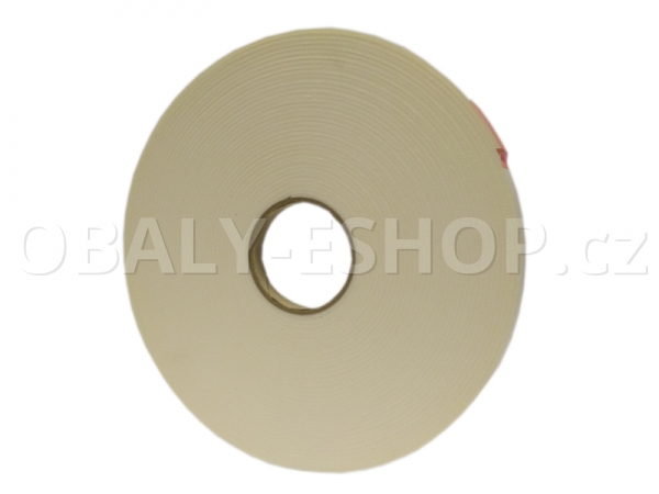Oboustranná lepicí páska pěnová PA433 19x3mmx22m Bílá
