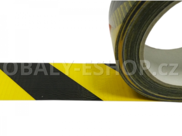 Výstražná lepicí páska ARGO 50mmx33m Pruhy Žluto-černé