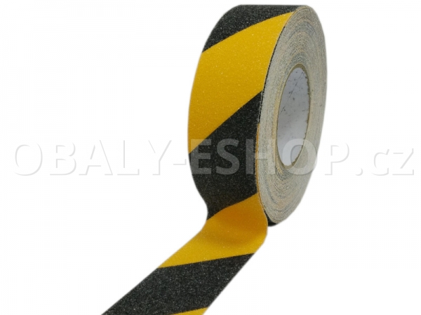 Protiskluzová samolepicí páska 50mmx18m Žluto-černá