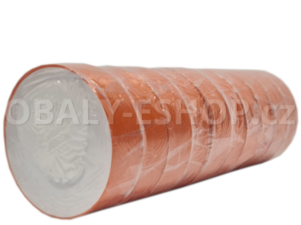 Izolační páska PVC 15mmx10m Oranžová