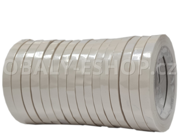 Lepicí páska PVC 9mmx66m Bílá Solvent 59µm