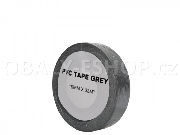 Izolační páska PVC 19mmx33m Šedá 130