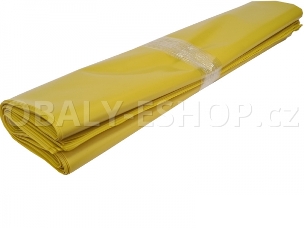 Pytel LDPE   60x120cm 200µm  Žlutý