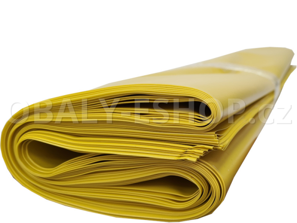 Pytel LDPE   60x120cm 200µm  Žlutý