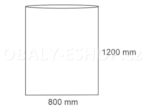 Sáček plochý LDPE 800x1200mm 40µm