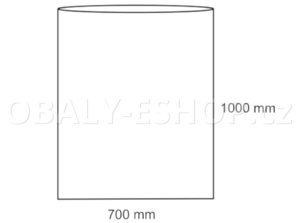 Sáček plochý LDPE 700x1000mm 40µm