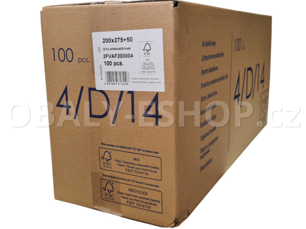 Obálka bublinková D 200x275 Bílá