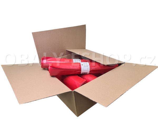 Pytel na odpad PE 100x120cm Super Strong Červený 240 l /  5ks