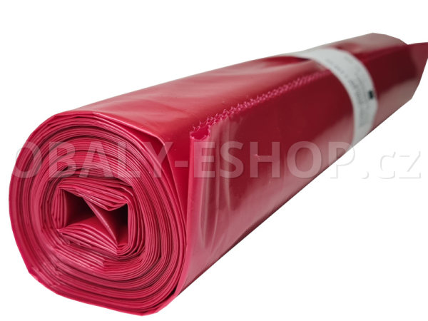 Pytel na odpad PE 100x120cm Super Strong Červený 240 l /  5ks