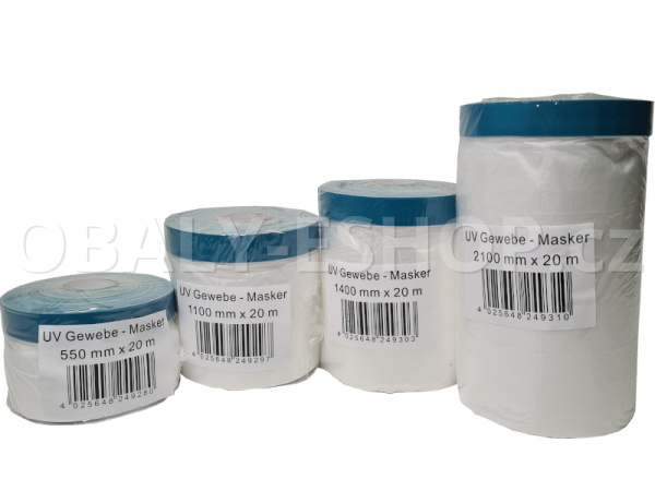 Malířská zakrývací fólie s textilní páskou  550mmx20m