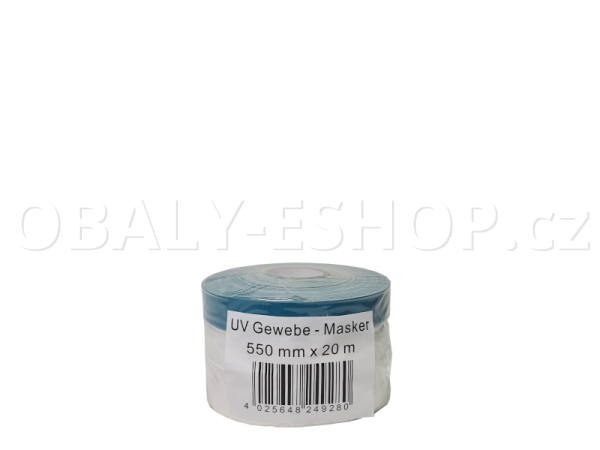 Malířská zakrývací fólie s textilní páskou  550mmx20m