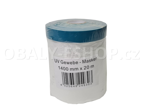 Malířská zakrývací fólie s textilní páskou 1400mmx20m