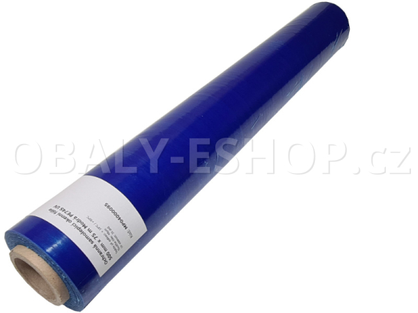 Ochranná samolepicí okenní fólie 500 mm x 75 m Modrá PE74S  UV