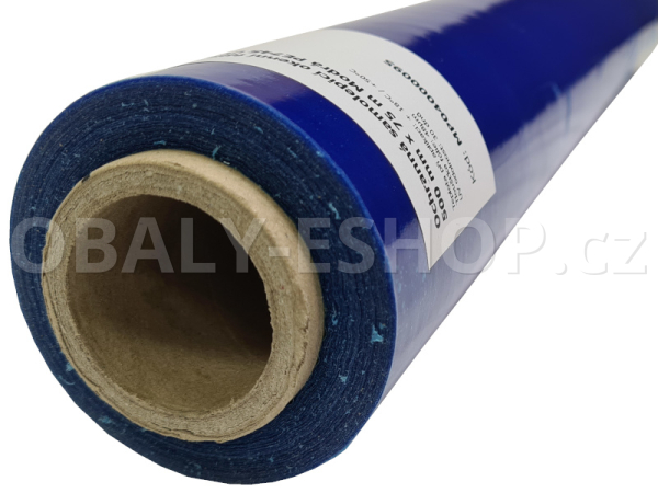 Ochranná samolepicí okenní fólie 500 mm x 75 m Modrá PE74S  UV