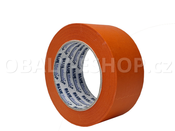 Krepová maskovací páska 50mmx50m Blue Mask CAR PROFI K100 UV WP Oranžová