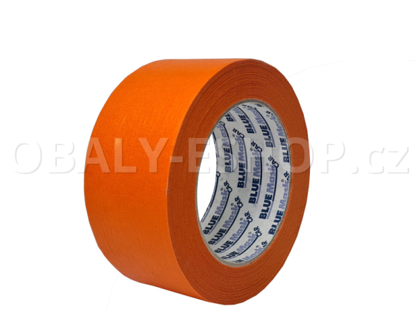 Krepová maskovací páska 50mmx50m Blue Mask CAR PROFI K100 UV WP Oranžová