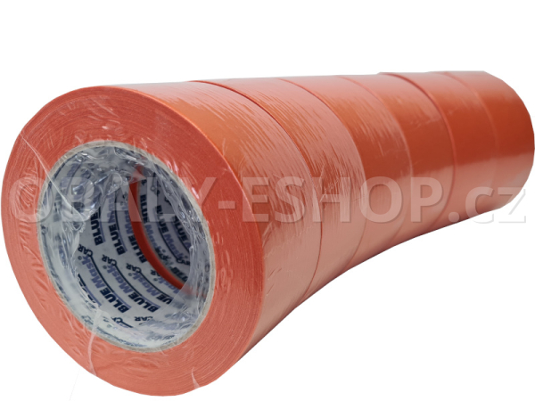 Krepová maskovací páska 50mmx50m Blue Mask CAR PROFI K100 UV WP Oranžová