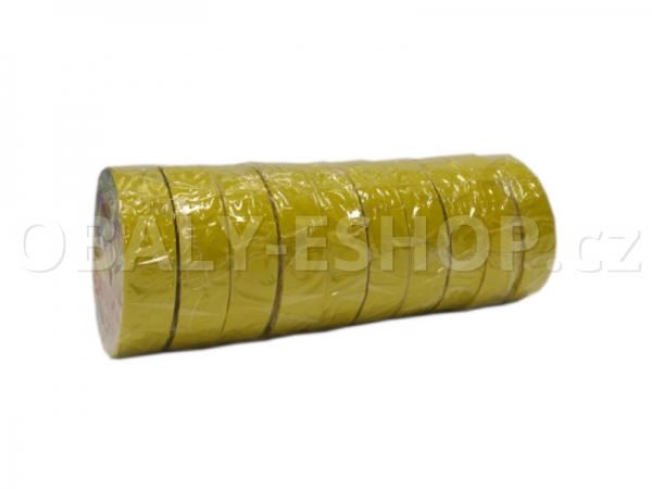 Izolační páska PVC 15mmx10m Žlutá