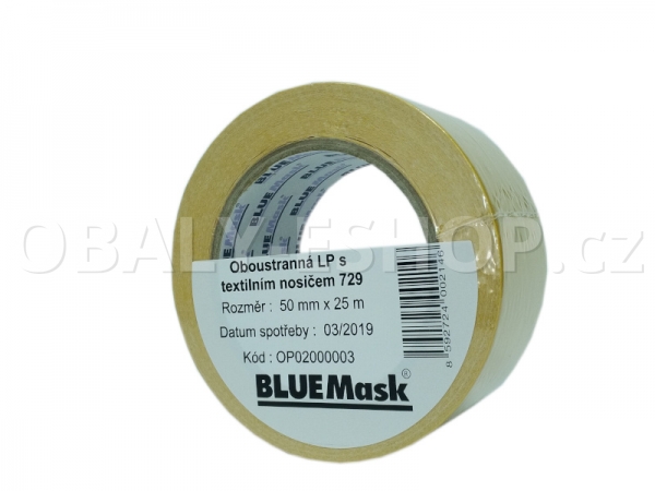 Oboustranná lepicí páska T729 50mmx25m Blue Mask